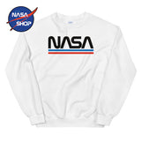 Sweat NASA Blanc Homme Achat ∣ NASA SHOP FRANCE®
