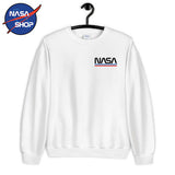 Sweat NASA Blanc avec LOGO ∣ NASA SHOP FRANCE®