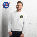 Sweat NASA Blanc Orange ∣ NASA Shop France®