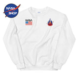 Sweat NASA Columbia Blanc ∣ NASA SHOP FRANCE®