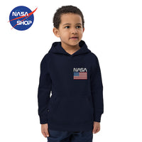 Sweat NASA Enfant bleu avec le drapeau USA ∣ NASA SHOP FRANCE®
