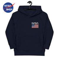 Sweat NASA Enfant bleu avec le drapeau USA ∣ NASA SHOP FRANCE®