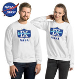 Sweat NASA Homme Blanc Gemini ∣ NASA SHOP FRANCE®
