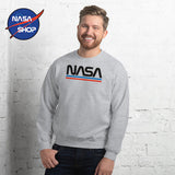 Sweat NASA Homme Gris - Logo ∣ NASA SHOP FRANCE®