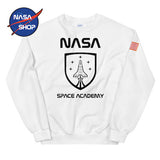 Sweat NASA Homme Space Academy White ∣ NASA SHOP FRANCE®