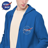 Sweat NASA Meatball Bleu Royal Zippé