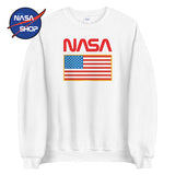Sweat NASA Rouge Blanc Bleu ∣ NASA SHOP FRANCE®
