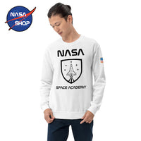 Sweat NASA Space Academy Homme Blanc ∣ NASA SHOP FRANCE®