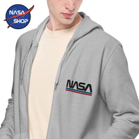 Sweat de la NASA avec Zippe et logo Worm