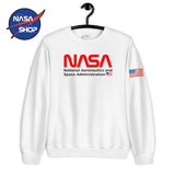 Sweat Shirt NASA Homme Blanc ∣ NASA SHOP FRANCE®