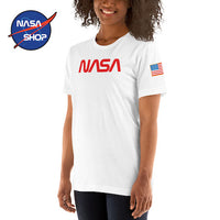 T Shirt NASA Blanc Worm ∣ NASA SHOP FRANCE®