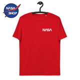 T Shirt NASA Femme Rouge Biologique 🇺🇸