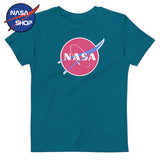 T-Shirt Garçon NASA Bleu Logo