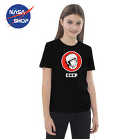 T-Shirt Garçon NASA Noir Gagarine