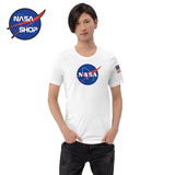 T Shirt NASA Blanc Logo Officiel ∣ NASA SHOP FRANCE®