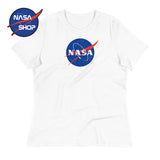 Tee Shirt NASA Femme Blanc ∣ NASA SHOP FRANCE®