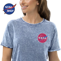 T-Shirt NASA Femme Bleu Logo ∣ NASA SHOP FRANCE®
