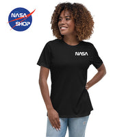T Shirt NASA Femme Logo NASA Blanc ∣ NASA SHOP FRANCE®