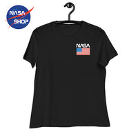 T Shirt Noir Femme Logo NASA ∣ NASA SHOP FRANCE®