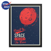 Tableau vintage de mars - 45x60 ∣ NASA SHOP FRANCE®