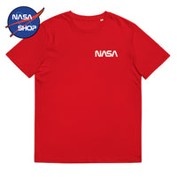 T Shirt NASA Femme Rouge Biologique 🇺🇸