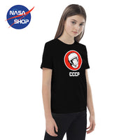 Tee-Shirt Garçon NASA Noir Gagarine - NASA SHOP FRANCE