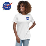 Tee-shirt NASA Blanc Femme ∣ NASA SHOP FRANCE®