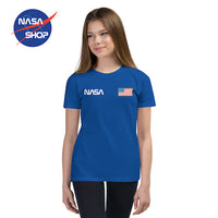 T Shirt NASA Adolescet Bleu ∣ NASA SHOP FRANCE®