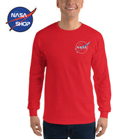 T Shirt NASA à manches longues rouge ∣ NASA SHOP FRANCE®