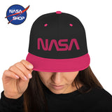 Casquette Snapback NASA Worm pink ∣ NASA SHOP FRANCE®