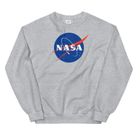 Sweat NASA gris chiné, vue de face