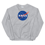 Sweat NASA gris chiné, vue de face
