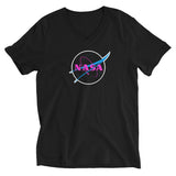 T-shirt NASA noir col V, vue de face