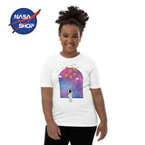 T-shirt NASA blanc pour fille