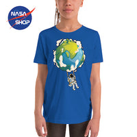 T-shirt NASA bleu pour fille
