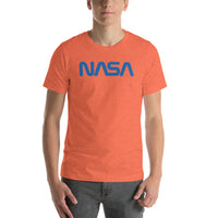 T-shirt NASA orange chiné, vue de face