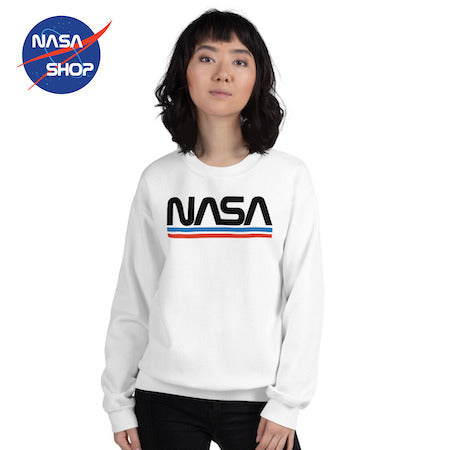 Pull Nasa Femme Blanc ∣ Emblème NASA 🌐